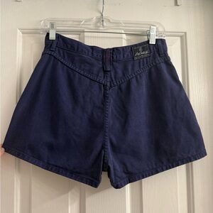 Agolde Navy Blue Jade High-Waisted Shorts